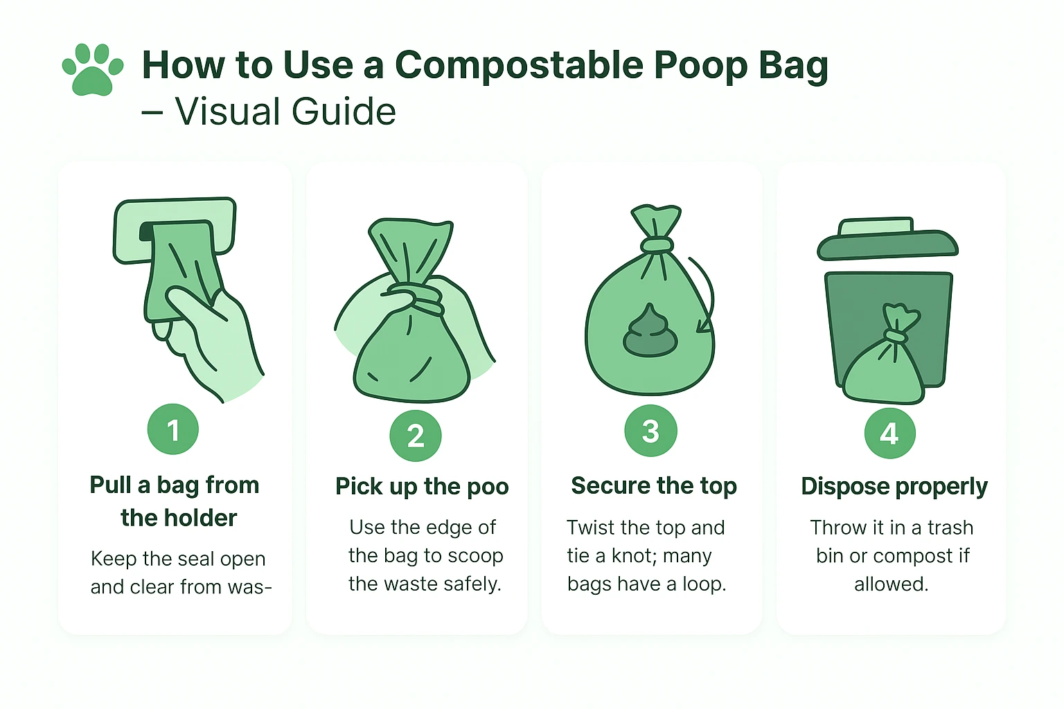How to use a eco-friendly biodegradable dog poop bags